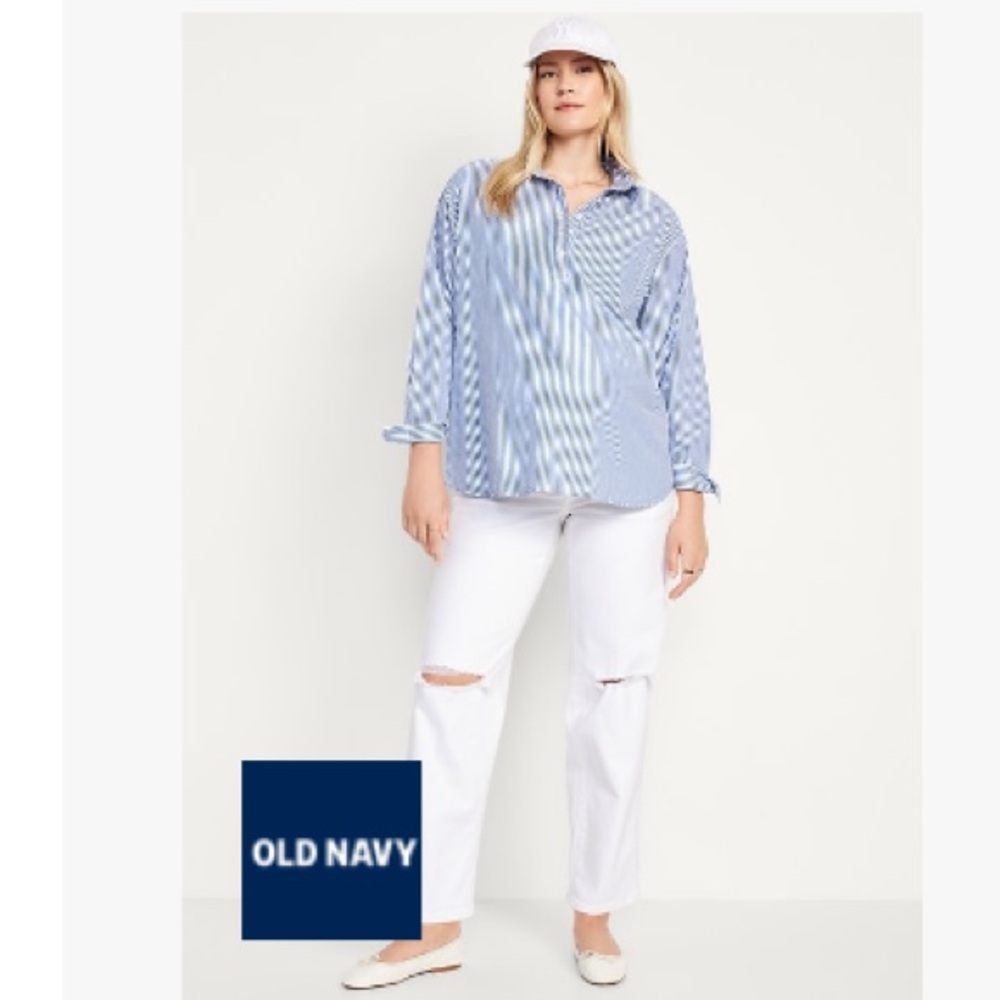 Old Navy White Maternity Jeans